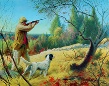 Vintage hunting prints